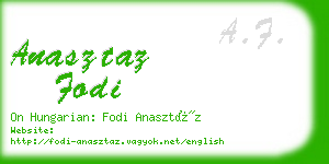 anasztaz fodi business card